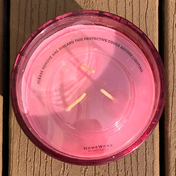 🆕 “RASPBERRY COCONUT SORBET” HARRY SLATKIN HOMEWORX 3 WICK, 14oz CANDLE —NWT!!! - Picture 2 of 5